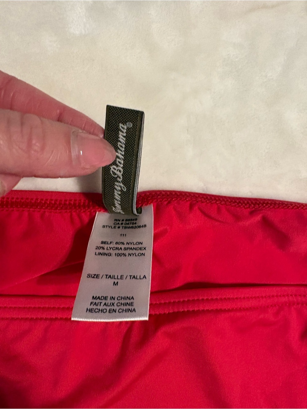 Tommy Bahama Fuchsia High-Waist Bikini Bottom - Picture 4 of 14